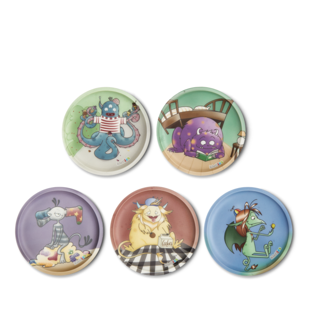 Ergobag backpacks KLETIES Monsterfriends badges for customization 5 pcs