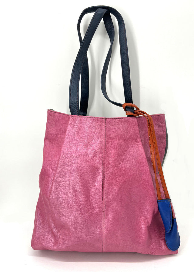 Borsa shopper Celin in pelle riciclata EquoSolidale