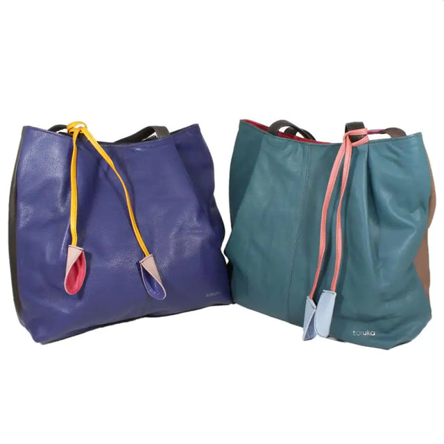 Celin shopper bag in Fairtrade recycled leather