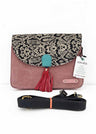 Olivia suede handbag in Fairtrade recycled leather