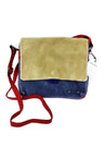 INGRID reversible suede bag in Fairtrade recycled leather