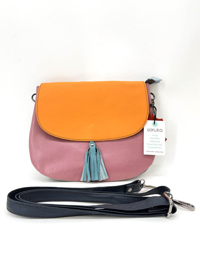 Reversible LOLA bag in Fairtrade recycled leather