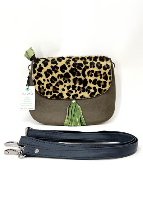 Reversible LOLA bag in Fairtrade recycled leather