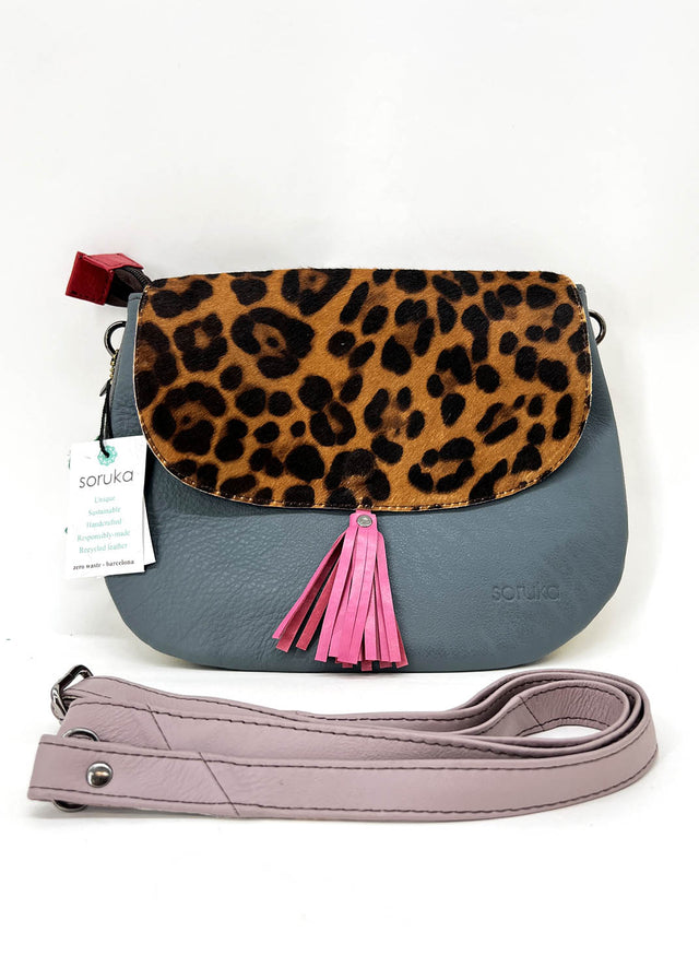 Reversible LOLA bag in Fairtrade recycled leather