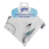 Dreamcatcher bandana bib in organic cotton muslin