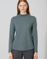 Women's turtleneck sweater in hemp and organic cotton