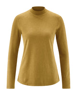 Women's turtleneck sweater in hemp and organic cotton