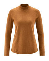 Women's turtleneck sweater in hemp and organic cotton