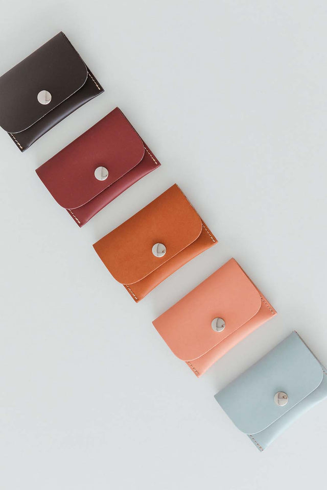 Nanu wallet coin purse in recycled leather