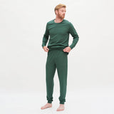 Men's pine green organic cotton pajamas