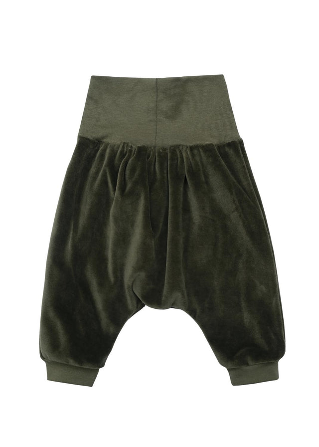 Organic cotton chenille baby trousers