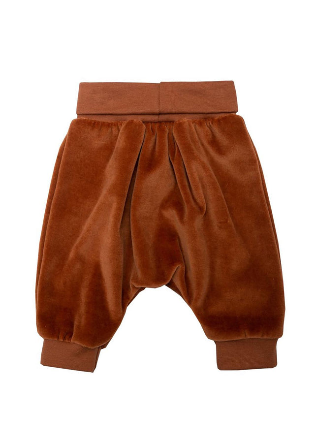 Organic cotton chenille baby trousers