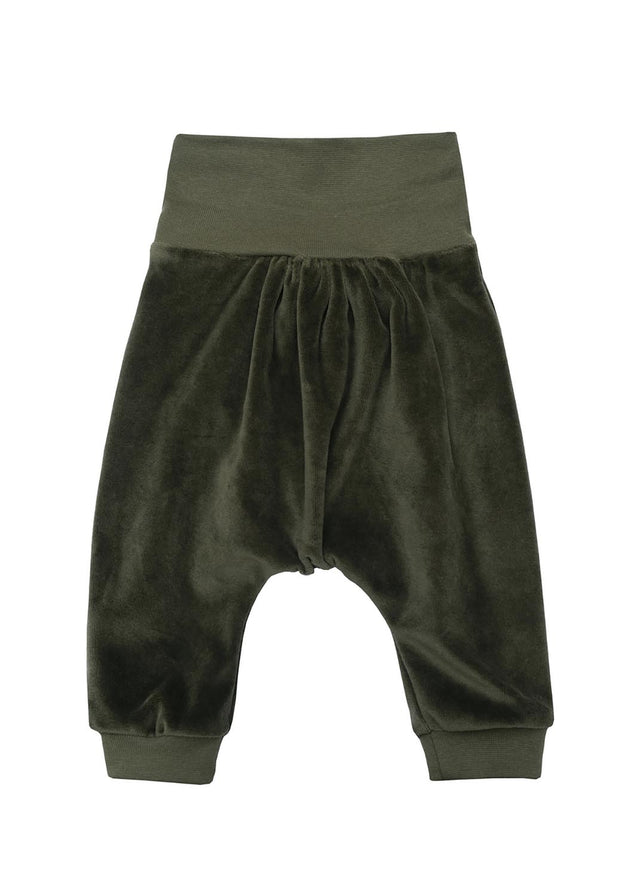 Organic cotton chenille baby trousers