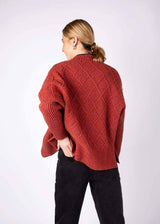 Brome women's cardigan wool cotton cashmere silk blend