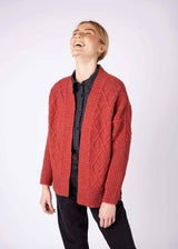 Cardigan Brome da donna misto lana cotone cashmere seta