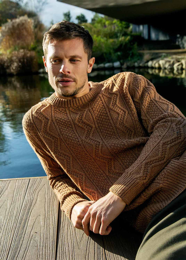 Cosan men's sweater in wool and cotton