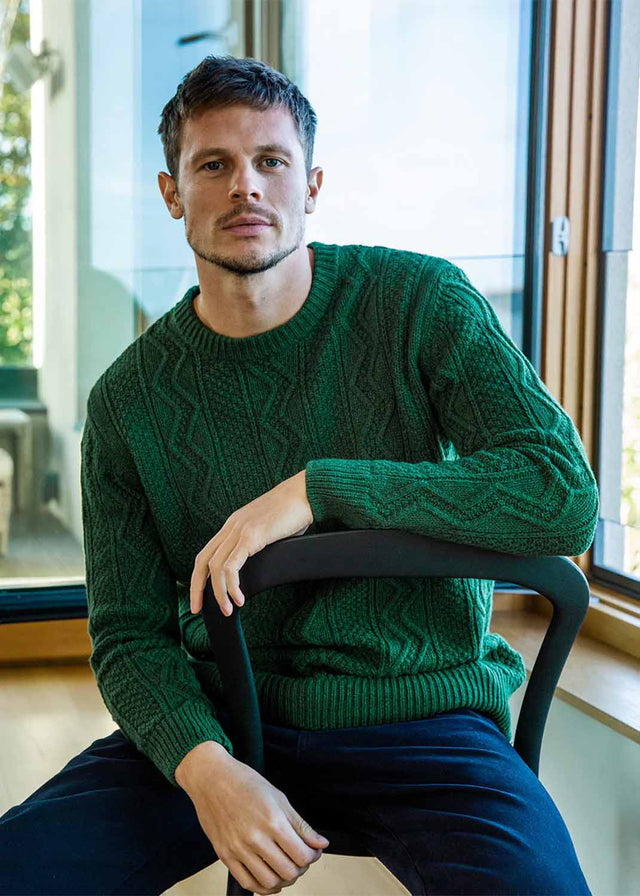 Cosan men's sweater in wool and cotton