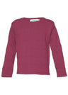 Twist sweater for girls in pure organic merino wool