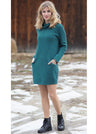 Sophie dress for women in pure organic boiled wool