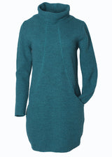 Sophie dress for women in pure organic boiled wool