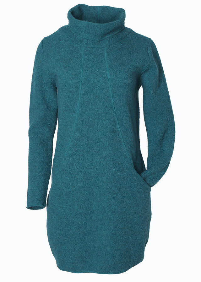 Sophie dress for women in pure organic boiled wool