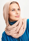 BLUSBAR tubular hooded scarf in pure merino wool