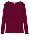 BLUSBAR V-neck sweater for women in pure merino wool