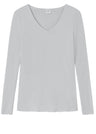 BLUSBAR V-neck sweater for women in pure merino wool