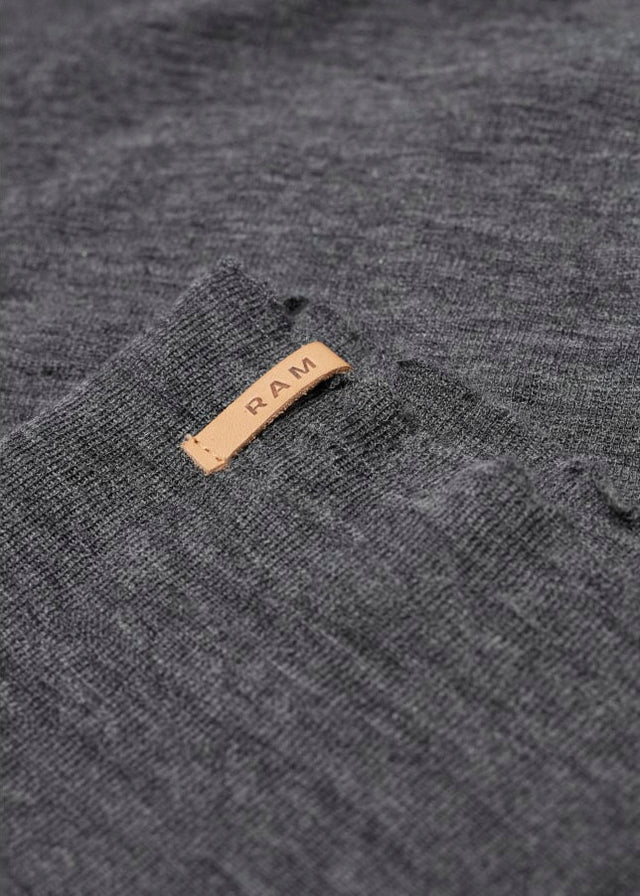 Men's crew neck sweater in pure merino wool