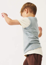 Fred children's vest in pure merino wool