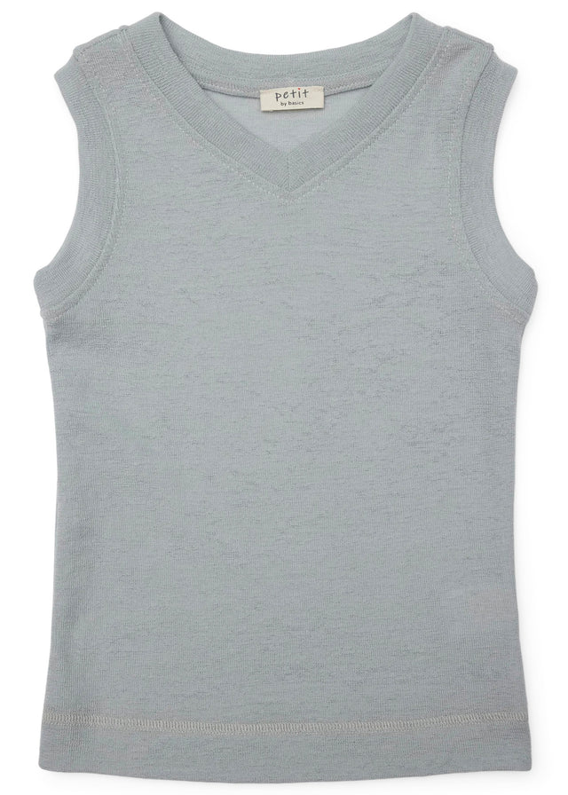 Fred children's vest in pure merino wool