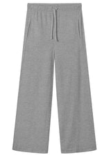 Pantaloni Palazzo OWN da donna in pura lana fuori e cotone sulla pelle