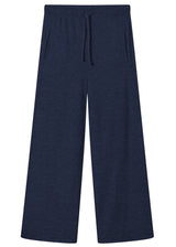 Pantaloni Palazzo OWN da donna in pura lana fuori e cotone sulla pelle