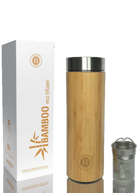 Bamboo and stainless steel infuser