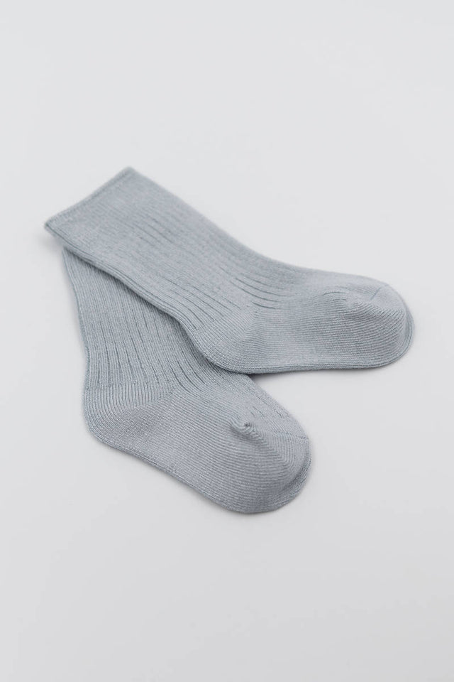 Ribbed socks for children in Bamboo