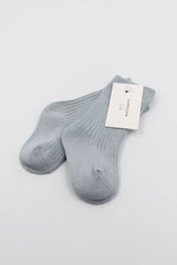 Ribbed socks for children in Bamboo