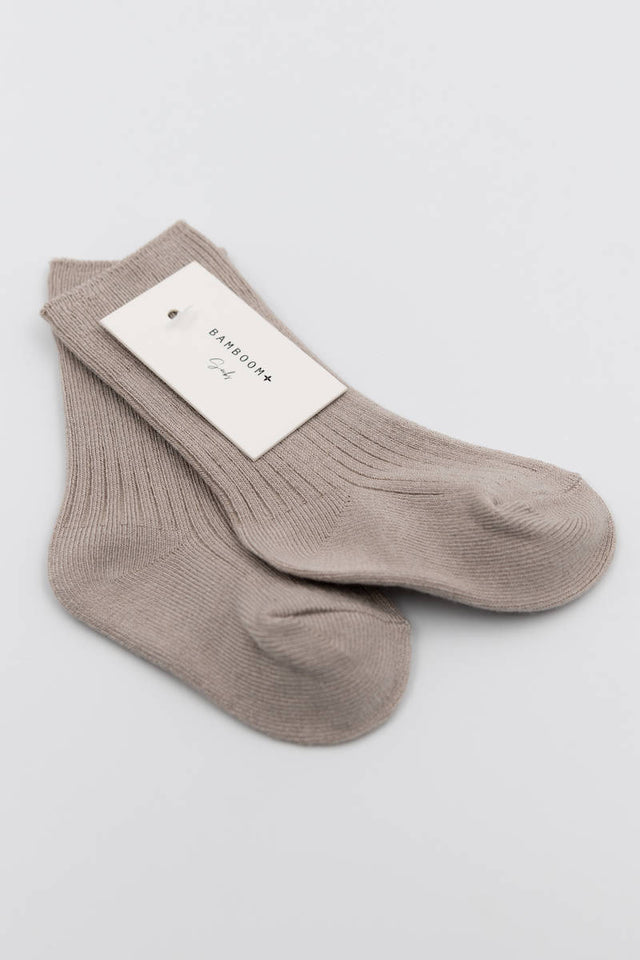 Ribbed socks for children in Bamboo