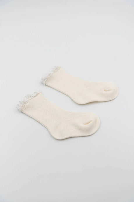 Baby Girl Socks with Bamboo Lace