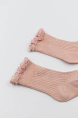 Baby Girl Socks with Bamboo Lace