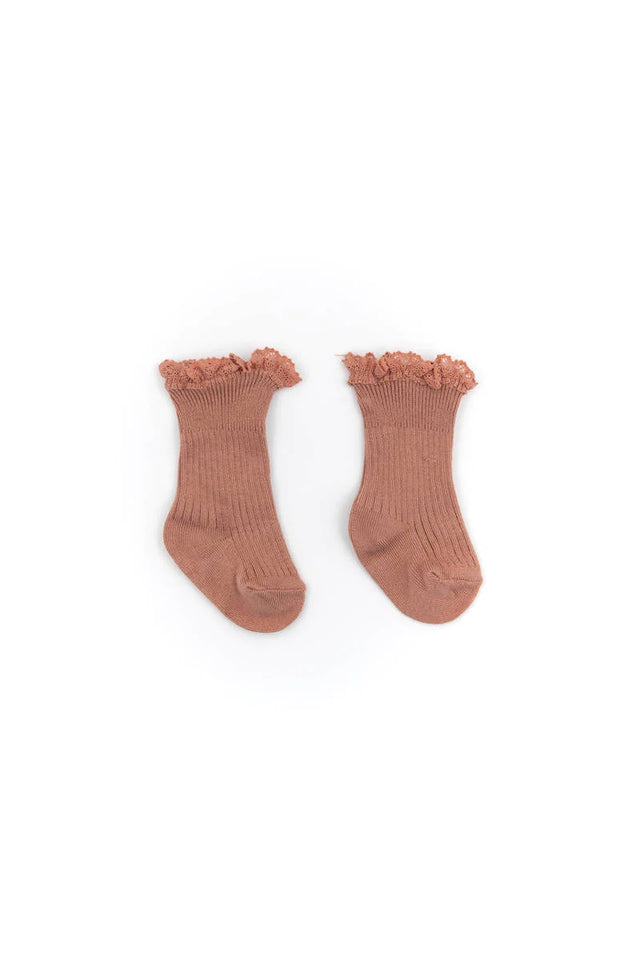 Baby Girl Socks with Bamboo Lace