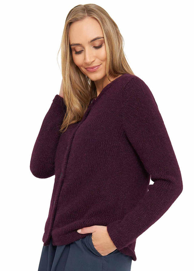 Asa women's cardigan in pure Alpaca wool