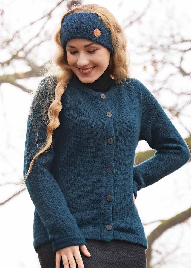 Cardigan Asa da donna in pura lana di Alpaca