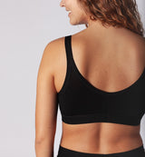 Bra with removable padding in beech vegetable fibre