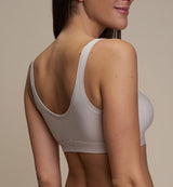 Bra with removable padding in beech vegetable fibre