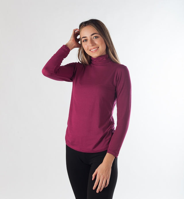 Turtleneck 2.0 sweater in beech vegetable fibre