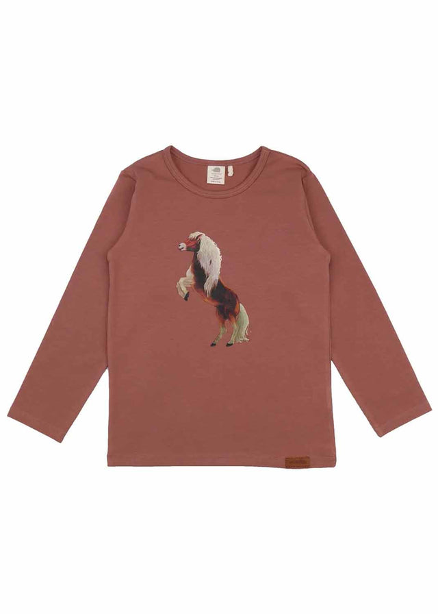 Mono Joyful Horses sweater for girls in organic cotton