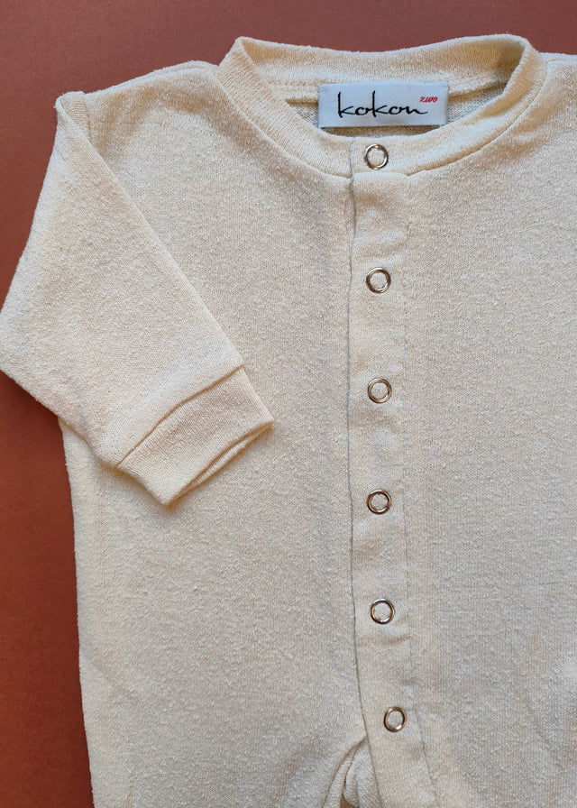 Onesie for newborns and children in pure burette silk