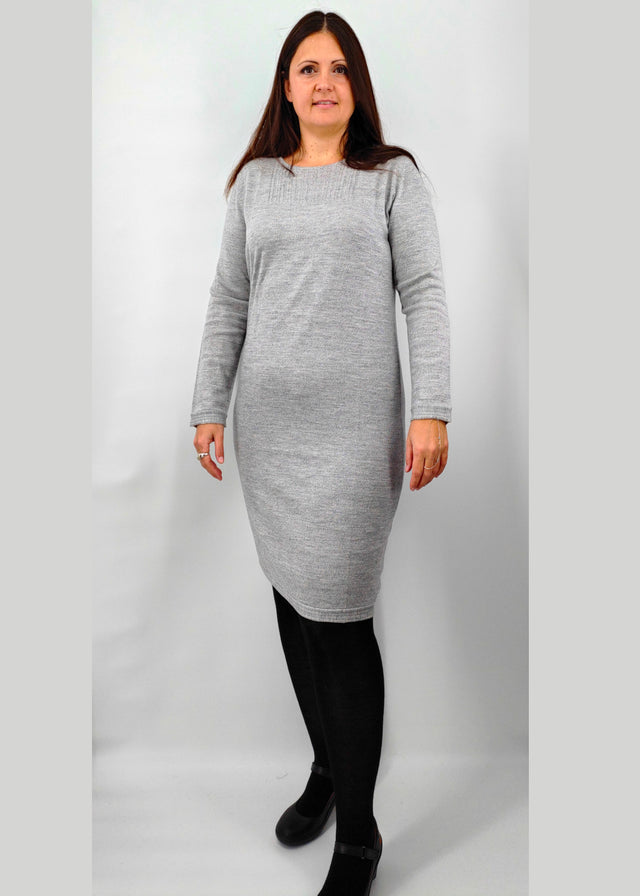 Kokon women's knitted dress in pure merino wool