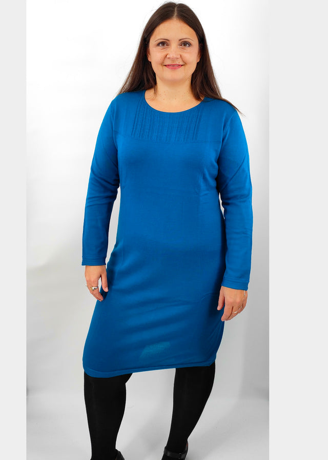 Kokon women's knitted dress in pure merino wool