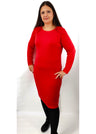 Kokon women's knitted dress in pure merino wool